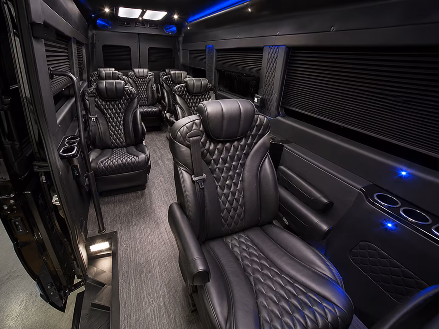 fontana 10 passenger sprinter van inside