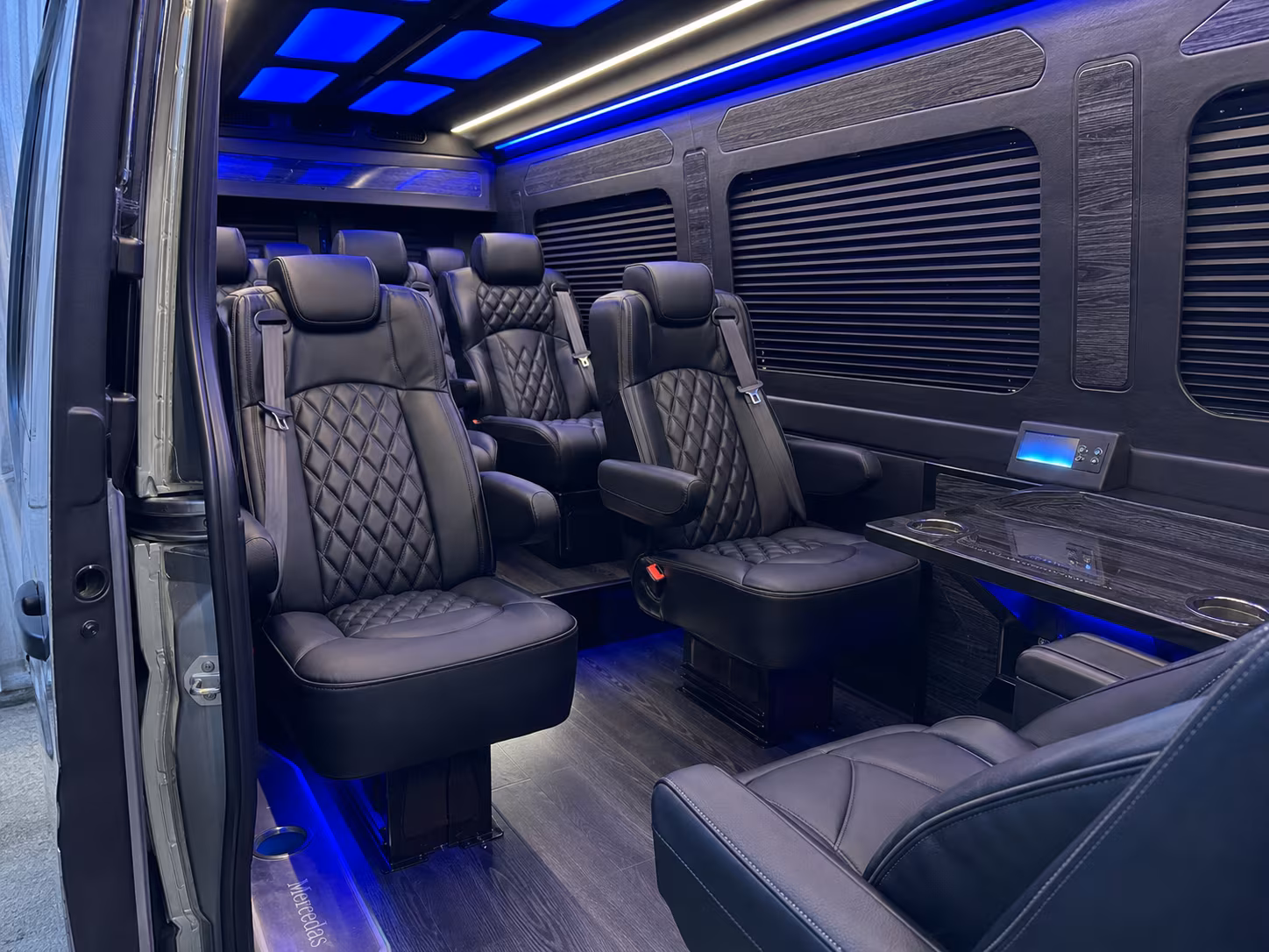 fontana 12 passenger sprinter van inside