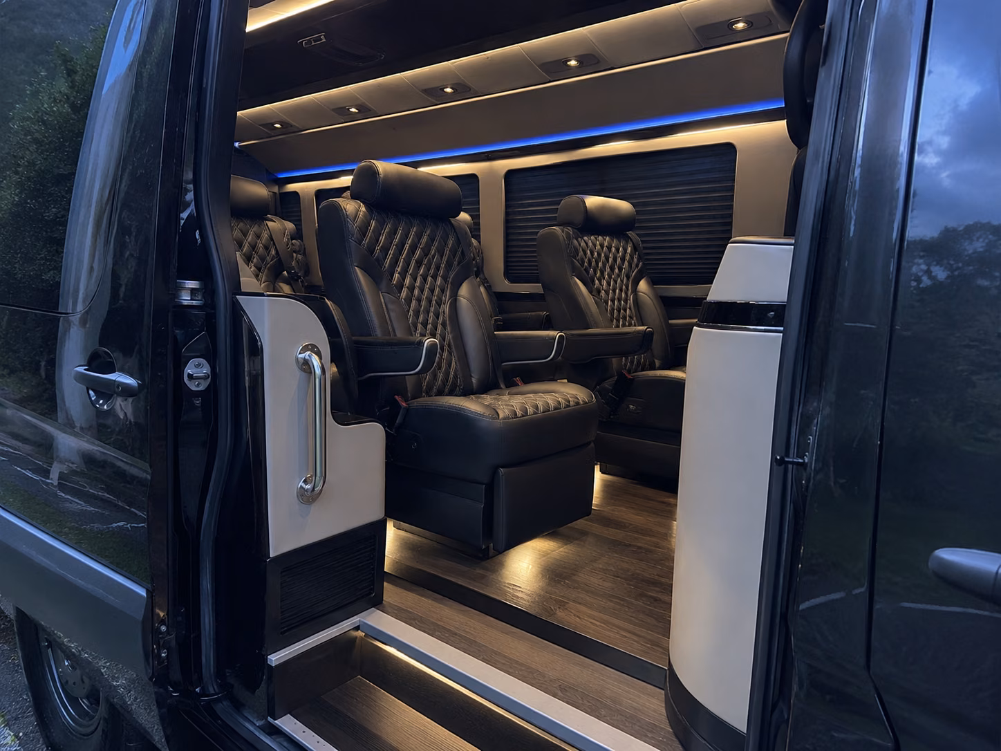 fontana 12 passenger sprinter van interior