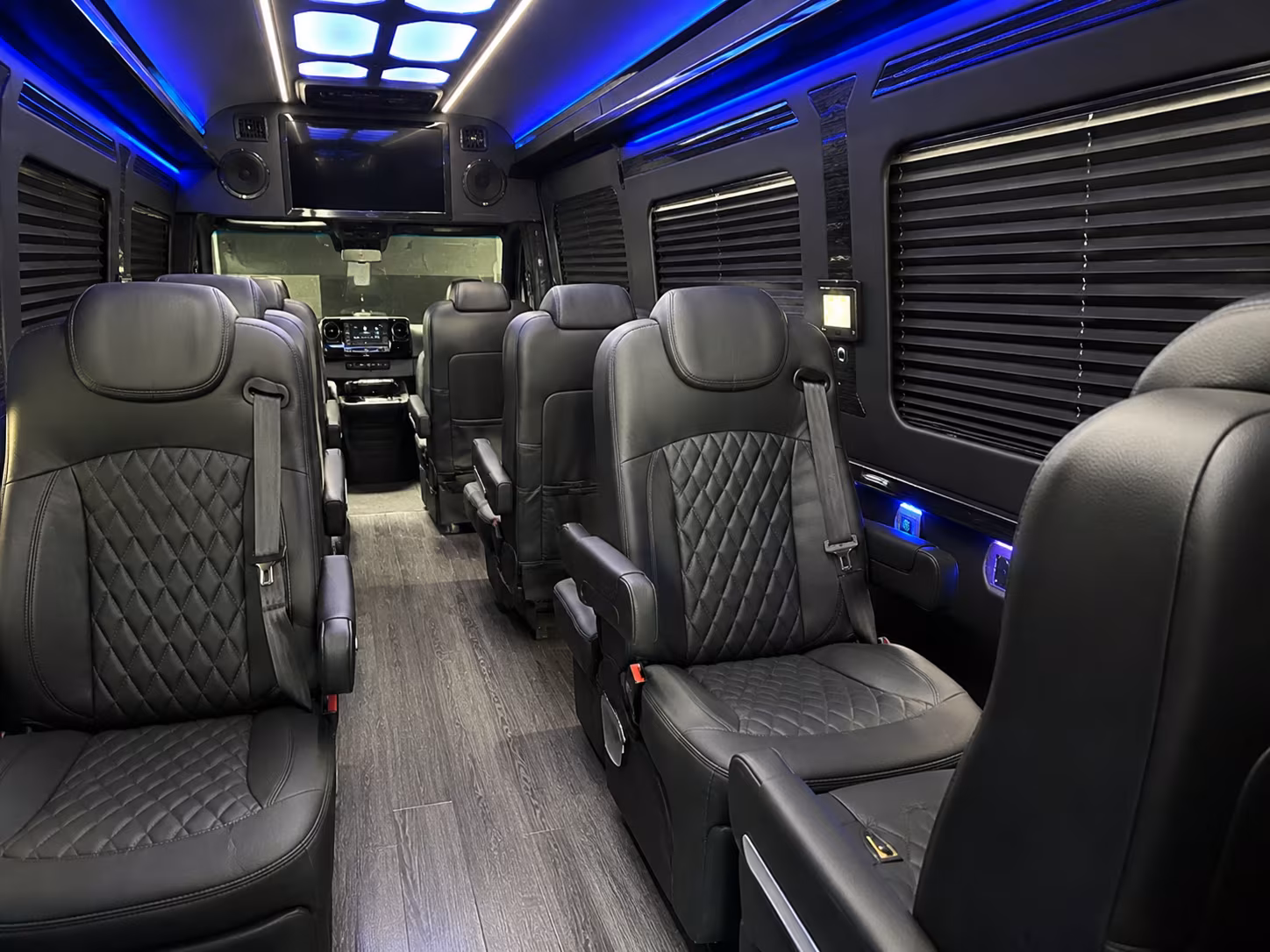 fontana 15 passenger sprinter van interior