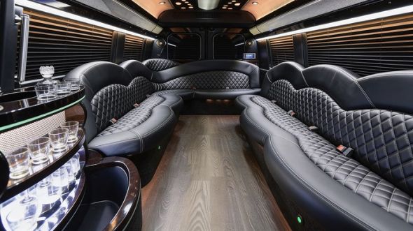 sprinter limousine inside fontana